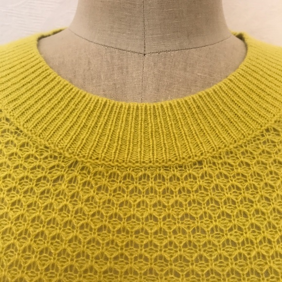 Rebecca Taylor cashmere chartreuse sweater - Picture 2 of 10